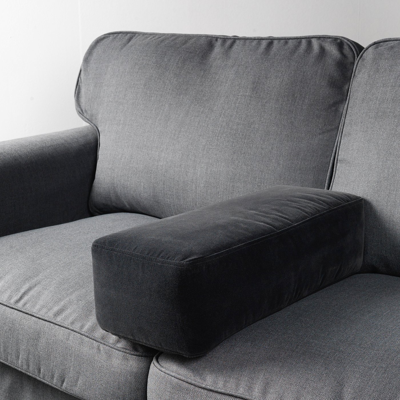 OMTÄNKSAM Armrest cushion Djuparp dark grey IKEA