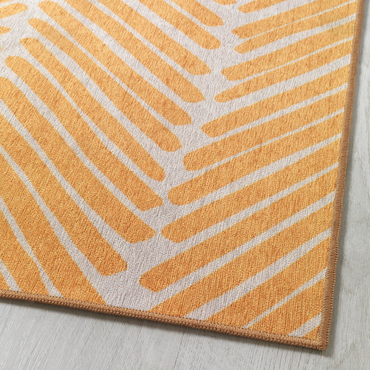 Omtanksam Rug Flatwoven Yellow Light Grey Ikea