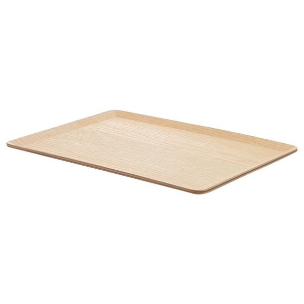 ORDNAD Tray, ash veneer, 20x28 cm