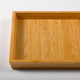 OSTBIT Tray, bamboo, 15x15 cm
