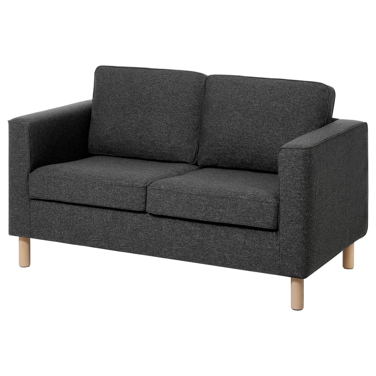 PÄRUP cover for compact 2seat sofa, Gunnared dark grey IKEA