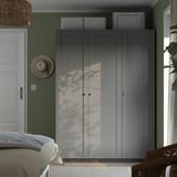 PAX / GULLABERG Wardrobe combination, dark grey/grey, 150x60x201 cm