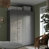 PAX / GULLABERG Wardrobe combination, dark grey/grey, 150x60x201 cm