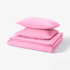 PILTANDVINGE Duvet cover and 2 pillowcases, pink, 200x200/50x60 cm