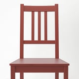 PINNTORP / PINNTORP Table and 4 chairs, light brown stained red stained/red stained, 125 cm