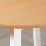 PINNTORP Table, light brown stained/white stained pine