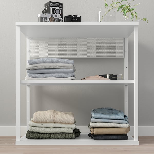 PLATSA Open shelving unit, white, 60x40x60 cm