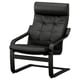 POÄNG Armchair, black/Grann black