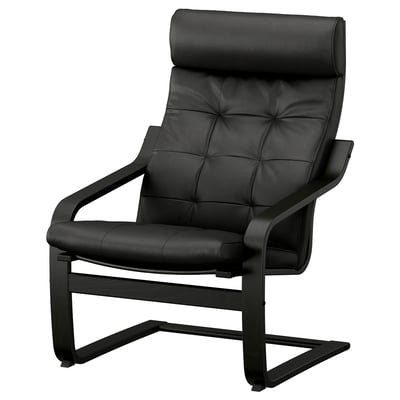 POÄNG Armchair, black/Grann black