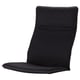 Option: POÄNG Armchair cushion, Knisa black