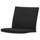 Option: POÄNG Armchair cushion with low back, Vissle black