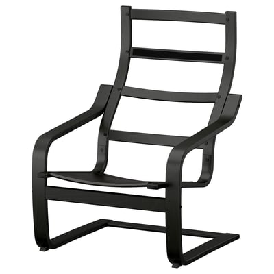 POÄNG Armchair frame, black