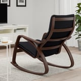 POÄNG Rocking-chair, brown/Knisa black