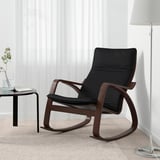 POÄNG Rocking-chair, brown/Knisa black