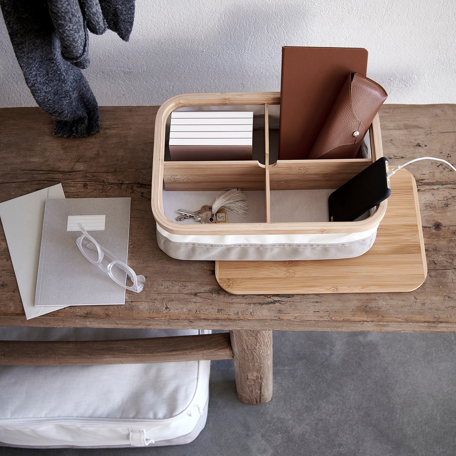 RABBLA Box with compartments, 25x35x10 cm IKEA