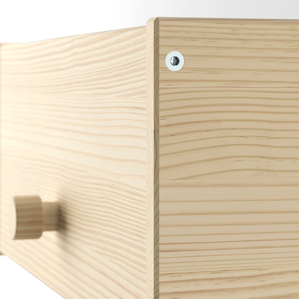 RAGGBERG Coat rack with shelf, pine, 40x21x17 cm