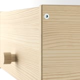 RAGGBERG Coat rack with shelf, pine, 40x21x17 cm