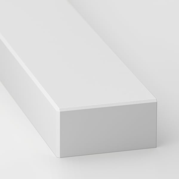 RAMSÅS Wall edging strip, for custom made worktop white mineral effect/quartz