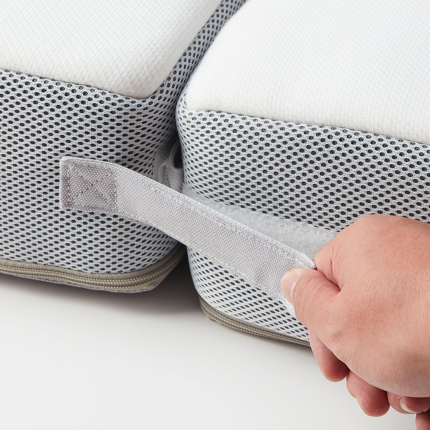 RAUDSAND Futon pocket sprung mattress, firm grey, 90x200 cm IKEA