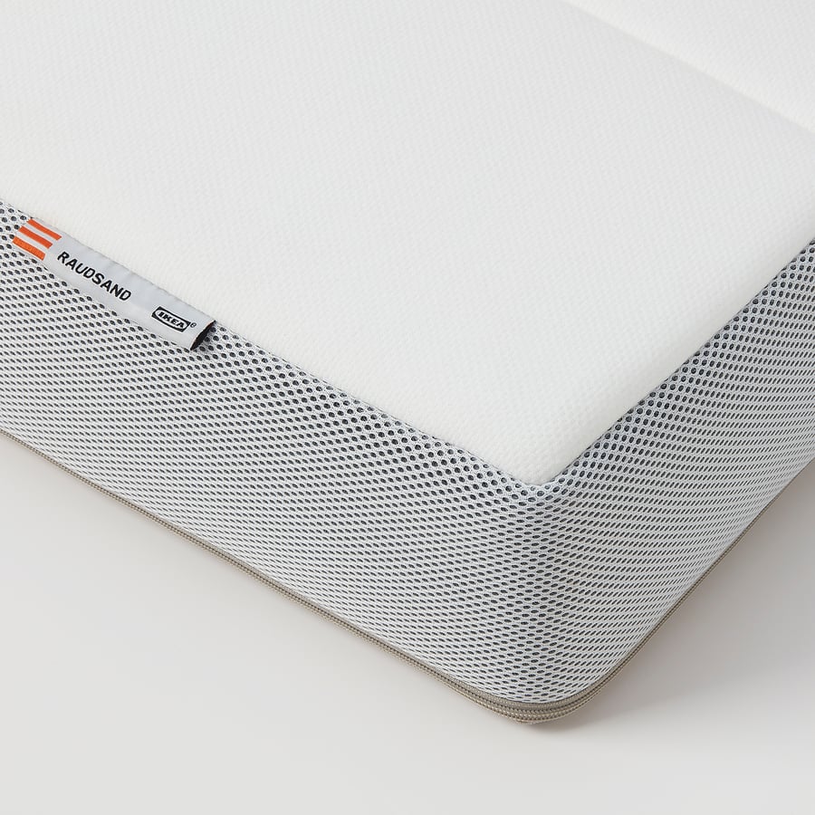 RAUDSAND ラウドサンド 折りたたみマットレス（ポケットスプリング）, ふつう グレー IKEA