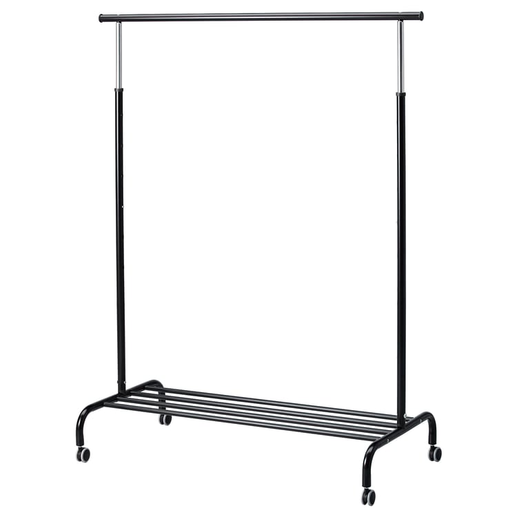 RIGGA clothes rack, black IKEA