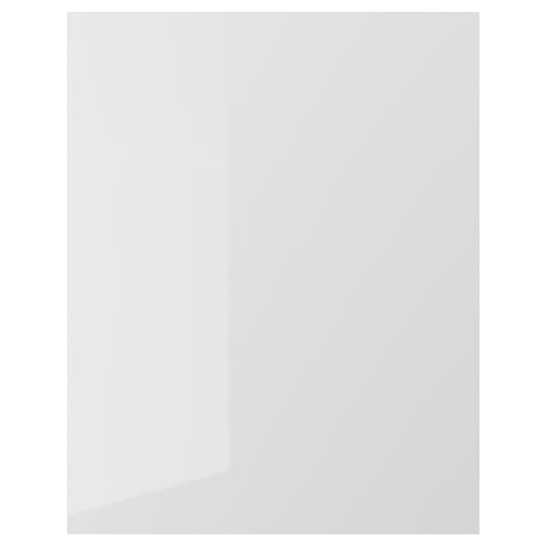 RINGHULT Cover panel, high-gloss light grey, 63x80 cm