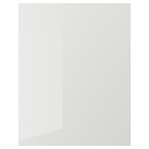 High-gloss grey kitchen cabinets, sleek, modern design, RINGHULT.