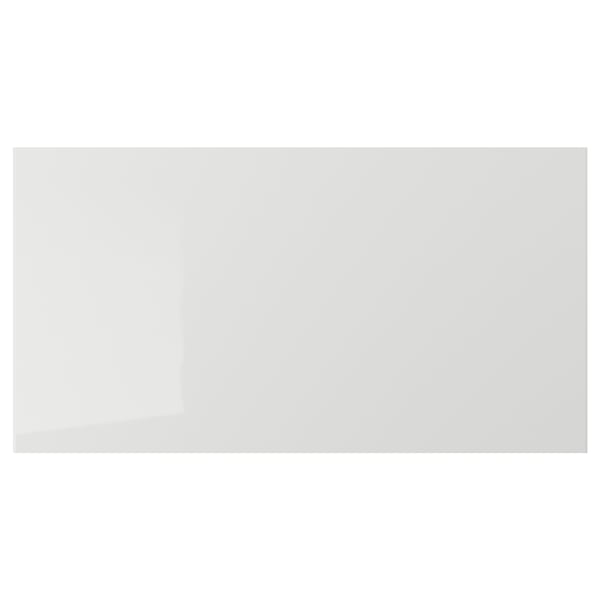 RINGHULT Drawer front, high-gloss light grey, 75x40 cm