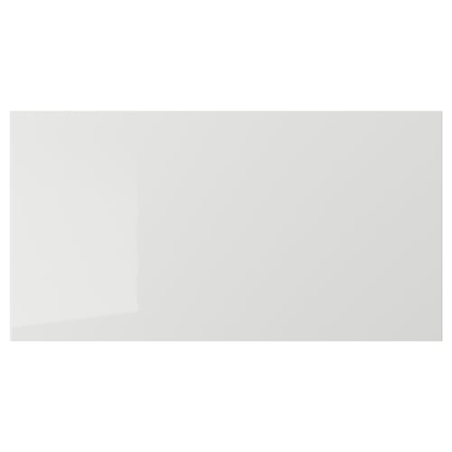 RINGHULT grey glossy kitchen fronts, modern design, made from particleboard with durable plastic foil.