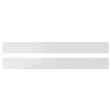 RINGHULT Drawer front, high-gloss light grey, 90x10 cm
