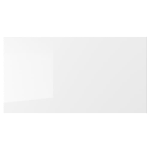 RINGHULT white glossy kitchen drawer, sleek modern design, durable & easy to clean.
