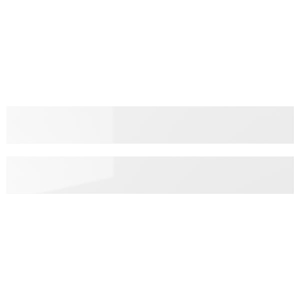RINGHULT Drawer front, high-gloss white, 75x10 cm