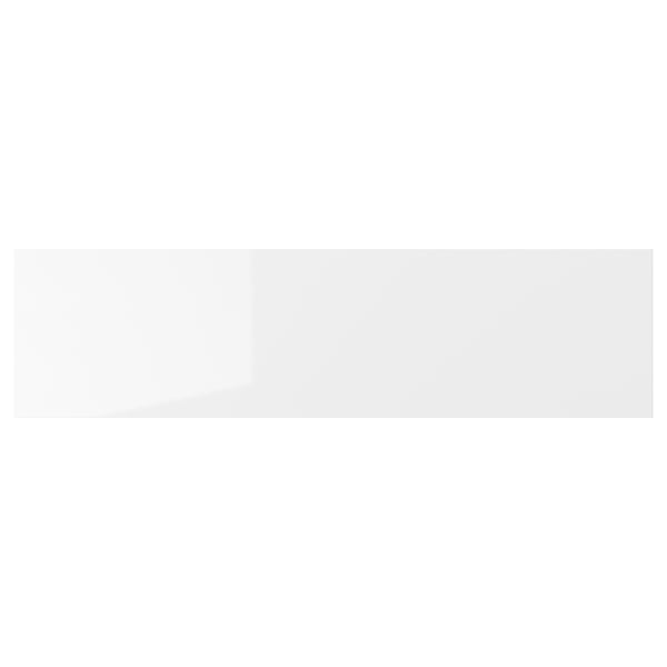 RINGHULT Drawer front, high-gloss white, 75x20 cm