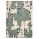 Option: RINGKLOCKA Rug, low pile, green/off-white, 160x230 cm