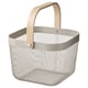Option: RISATORP Basket, grey-beige, 25x26x18 cm