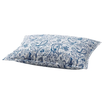 RODGERSIA Pillowcase, blue/white, 50x60 cm