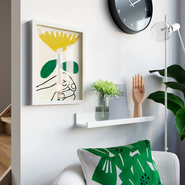 RÖDALM Frame with poster, a flower for you, 30x40 cm