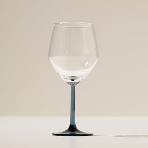 RÖDRÄKA Wine glass, blue-grey/clear glass, 50 cl