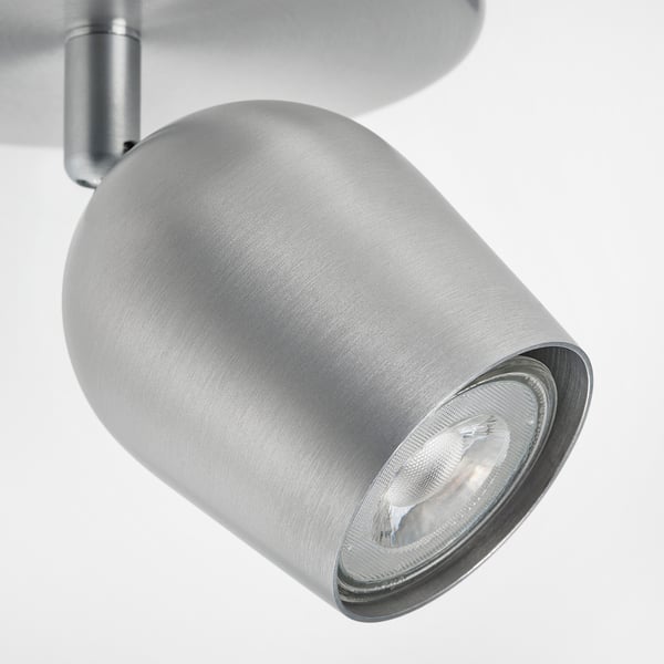 RÖKFRI Ceiling spotlight with 1 spot, aluminium-colour