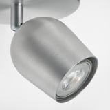 RÖKFRI Ceiling spotlight with 1 spot, aluminium-colour