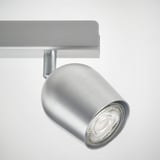RÖKFRI Ceiling spotlight with 3 spots, aluminium-colour