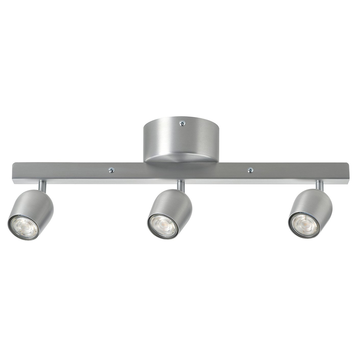 RÖKFRI ceiling spotlight with 3 spots, aluminium-colour - IKEA