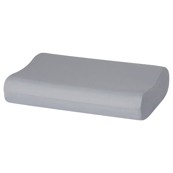 ROSENSKÄRM Pillowcase for ergonomic pillow, light grey, 33x50 cm