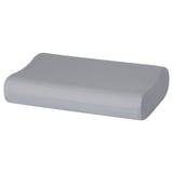 ROSENSKÄRM Pillowcase for ergonomic pillow, light grey, 33x50 cm