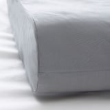 ROSENSKÄRM Pillowcase for ergonomic pillow, light grey, 33x50 cm