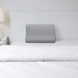 ROSENSKÄRM Pillowcase for ergonomic pillow, light grey, 33x50 cm