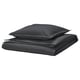 RUNDHAGTORN Duvet cover and pillowcase, anthracite, 150x200/50x60 cm