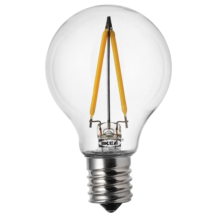 RYET LED bulb E17 100 lumen, globe clear IKEA