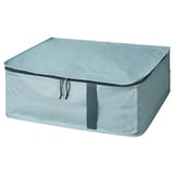 SÄCKKÄRRA Storage case, turquoise, 55x49x19 cm