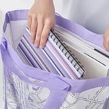 SÄDERSSLAG Bag, lilac patterned, 27x18x27 cm